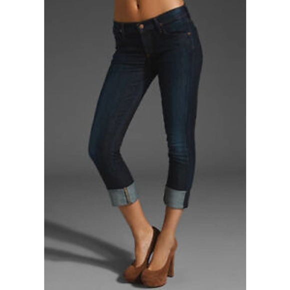 Citizens of Humanity Dani Cropped Straight Jeans Stretch Blue 28 Womens‎ - Picture 1 of 13
